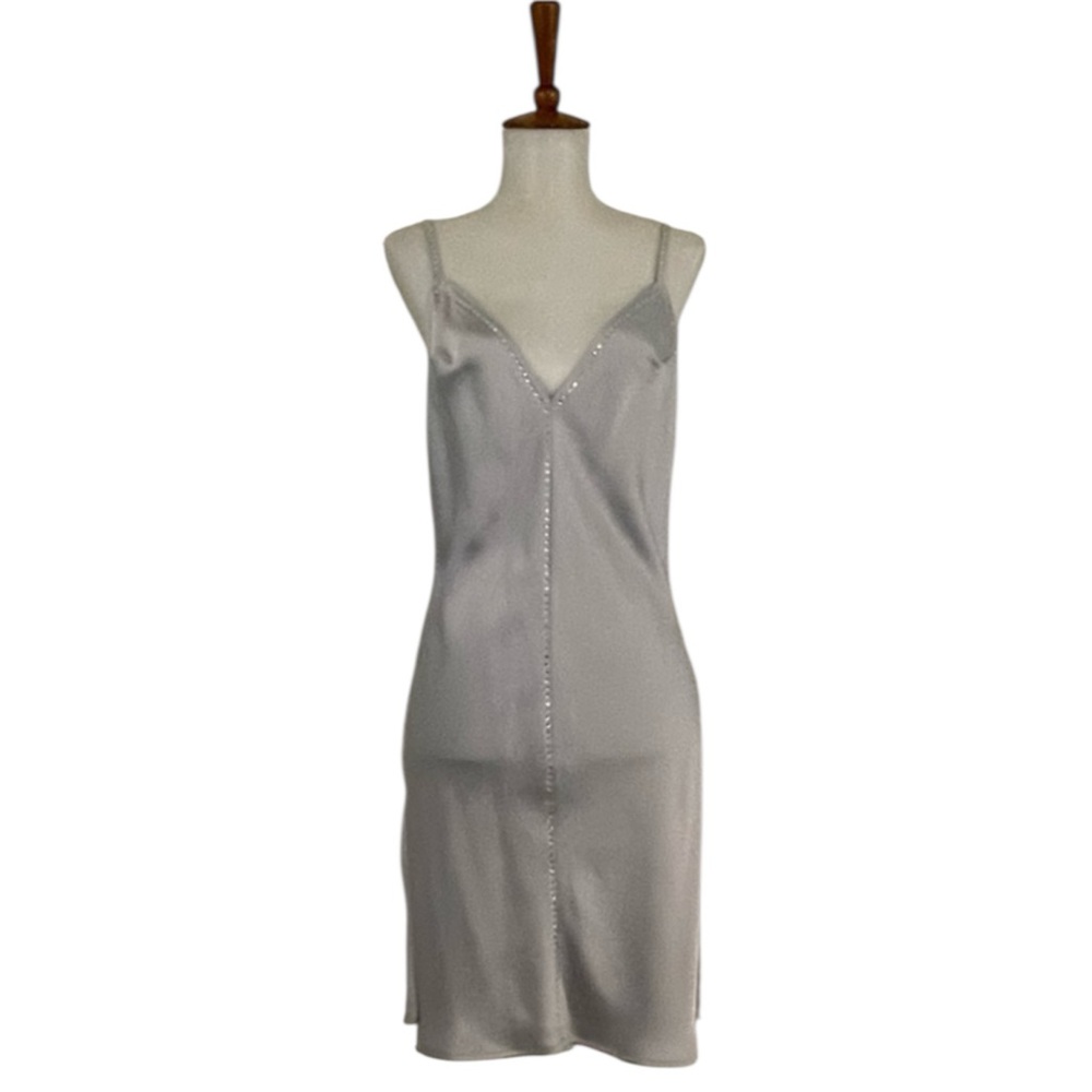 Victoria’s Secret Satin Diamond Slip Dress Women’s S Sleeveless V-Neck